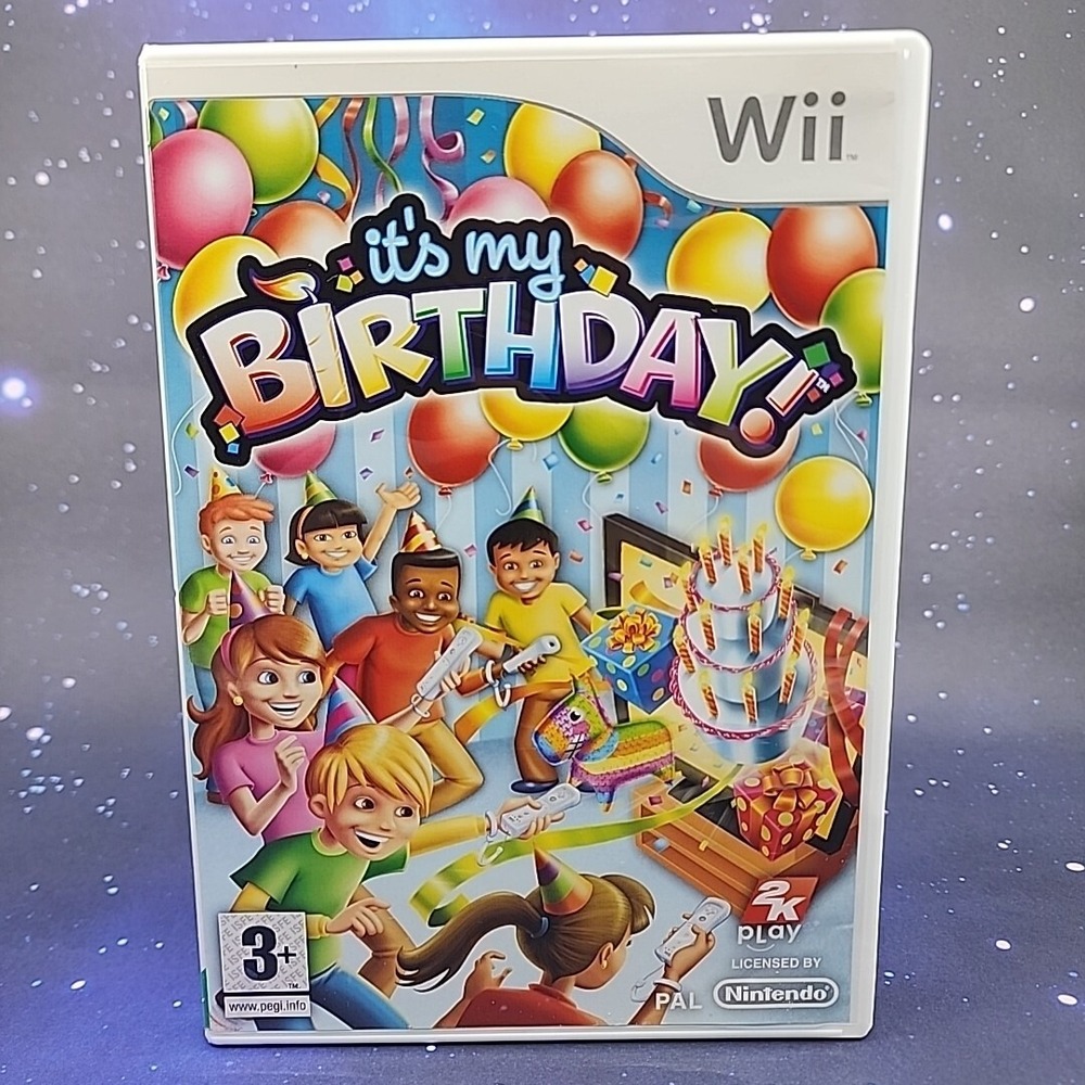 It's My Birthday (Nintendo Wii, 2009) PAL Video Game CIB Complete US SELLER